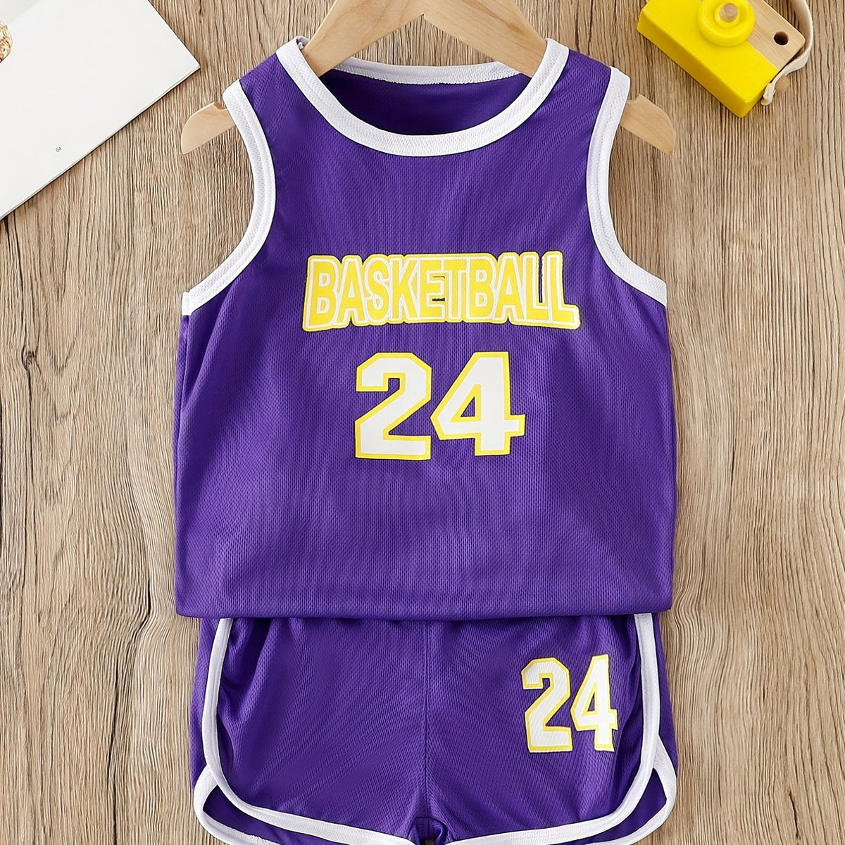 Boy's Basketball Suit No. 24 Tank Top & Shorts Set