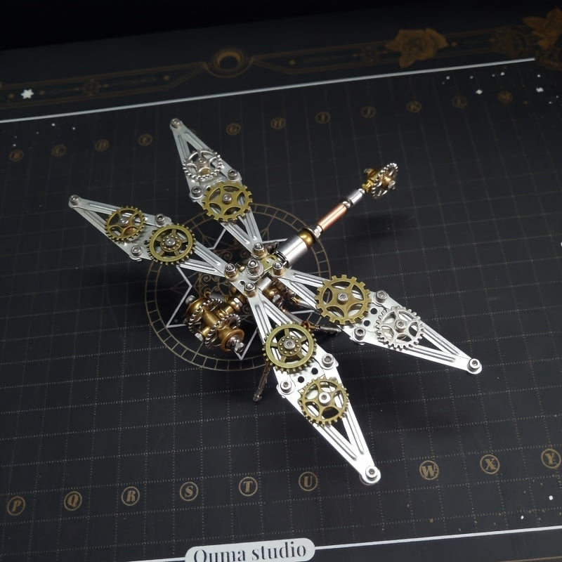 3D Metal Dragonfly Steampunk Puzzle DIY Insect Model