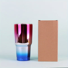 Gradient Tumbler 30oz Stainless Steel Bottle Double Walled Insulated Cup