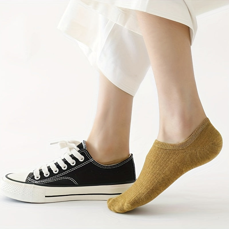 10 Pairs Solid Ankle Socks Women's Stockings Comfy Breathable