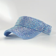 Sunshade Top Hat Cap Inlaid with Diamonds