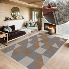 Geometric Checkered Carpet for Modern Home Decoration