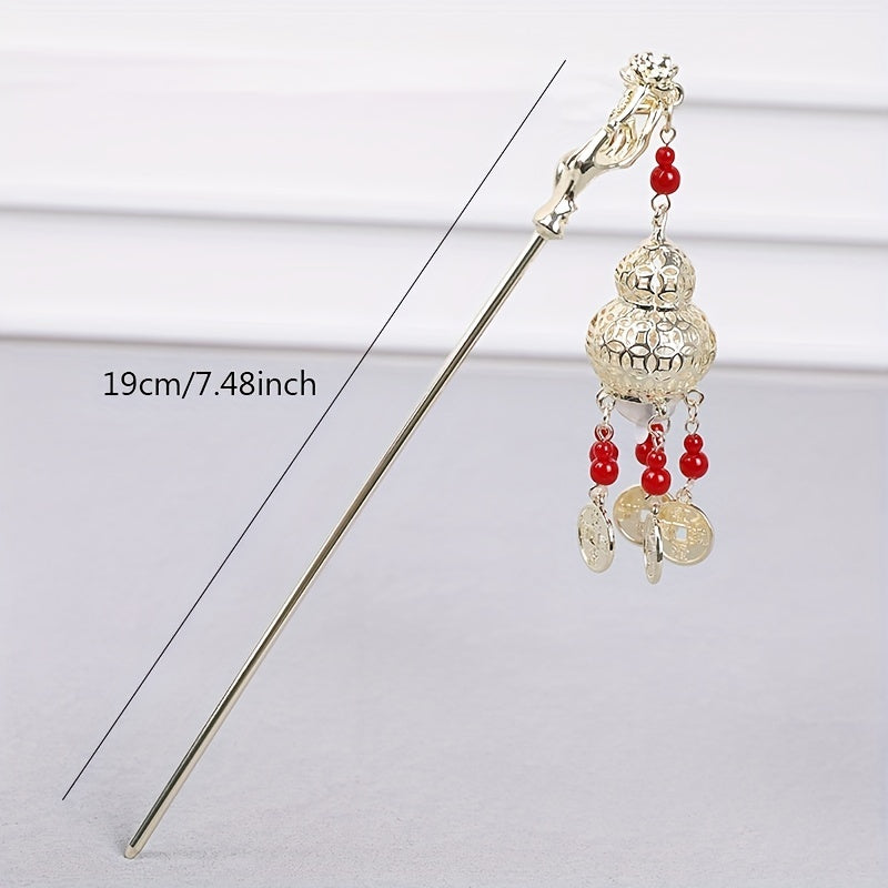 Luminous Rabbit Light Pendant Hairpin Chinese Style Hair Stick