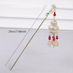 Luminous Rabbit Light Pendant Hairpin Chinese Style Hair Stick