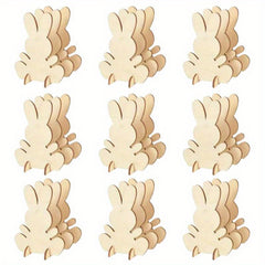 Wooden Easter Bunny Puzzle Toy DIY Easter Cartoon 3D Bunny