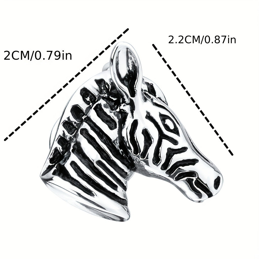 Vintage Horse Head Brooch Jewelry Suit Pin Collar Pin for Men