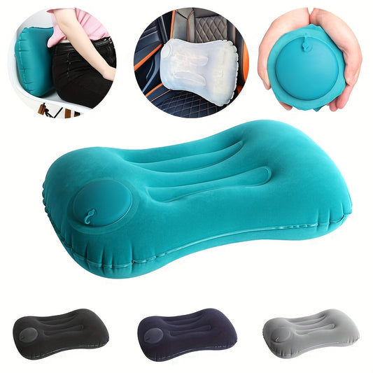 Inflatable Pillow for Travel Home & Camping Portable Neck Support