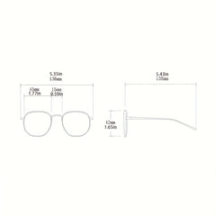Round Sunglasses Rivet Decor Anti Glare UV400