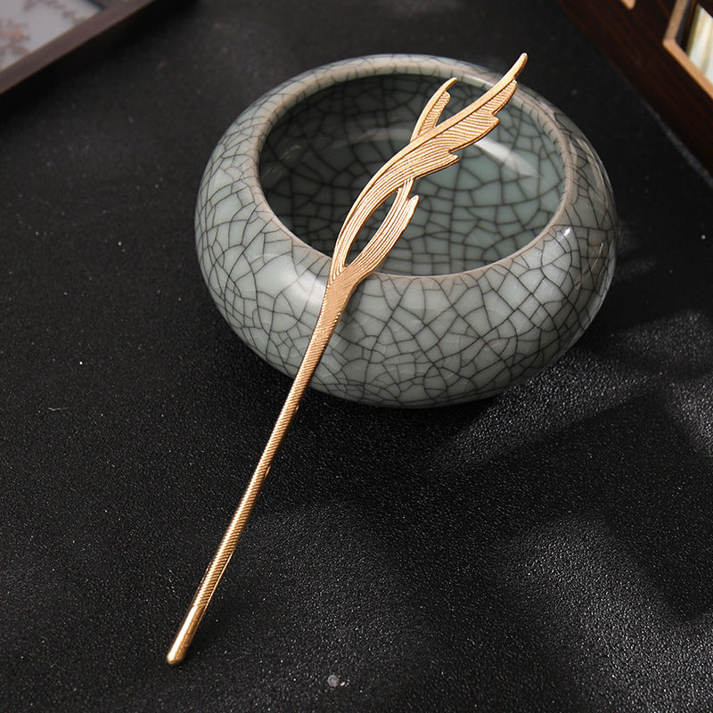 Chinese Lotus Hairpin Headdress Antique Hair Accessories Tassel Girl Hairpins