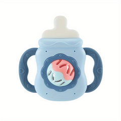 Baby Silicone Hand Grab Shake Rattle Teether Toy 0-6 Months
