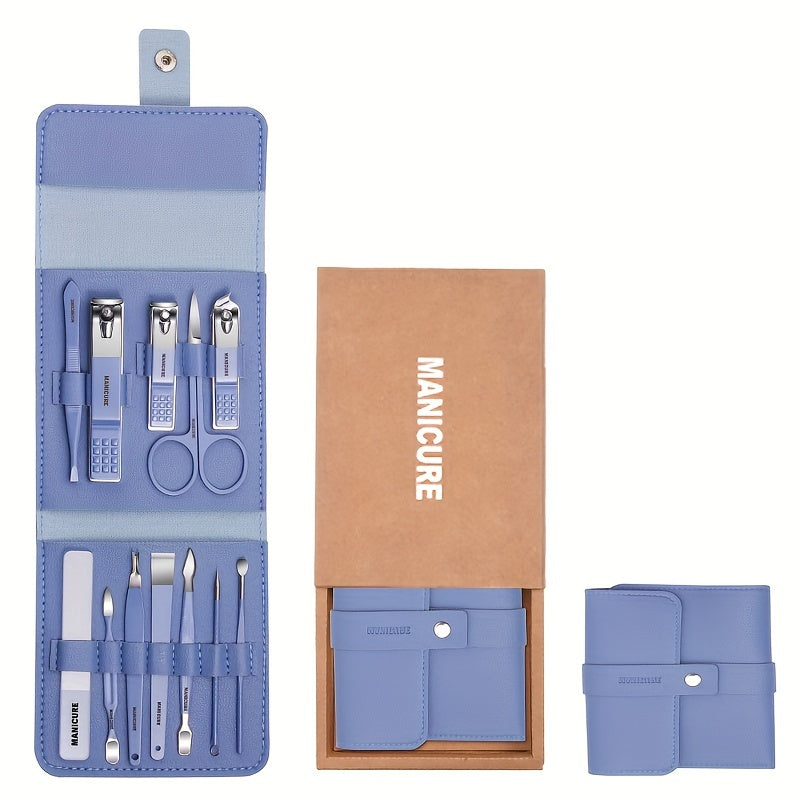 12pcs Nail Clippers Set Fingernail & Toenail Cutter Manicure Tool