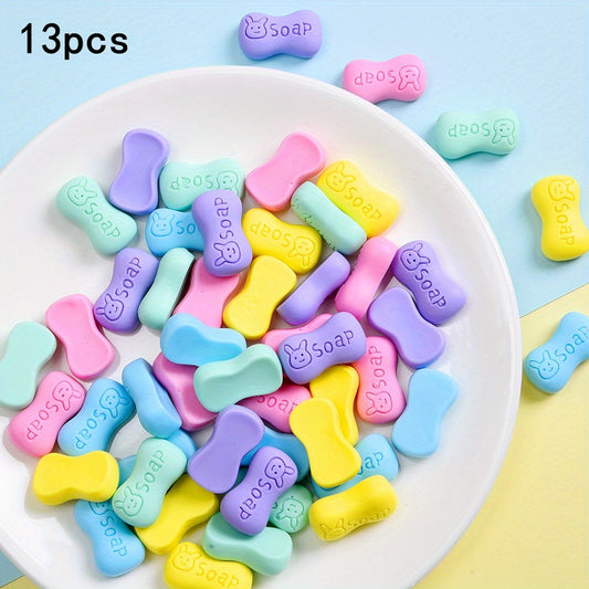 Colorful Resin Soap Models with Soap Label for DIY Crafts and Decor