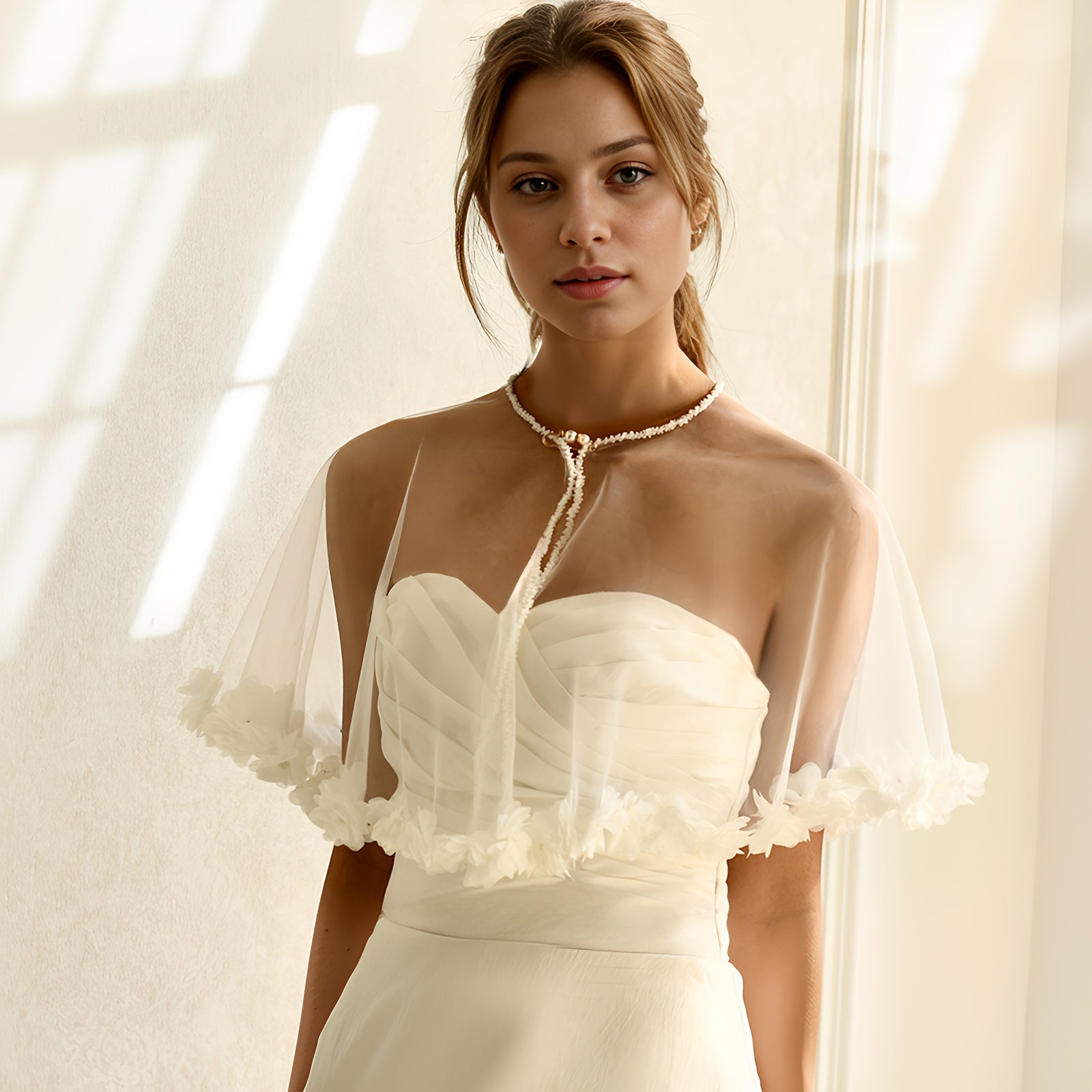 Bridal Shawl Soft Tulle Wedding Accessory Women s