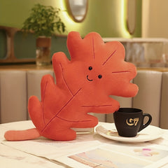 Cartoon Leaves Pattern Throw Pillow for Home Decor