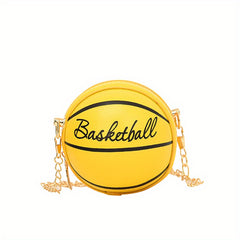 Mini Basketball Shape Crossbody Bag for Girls