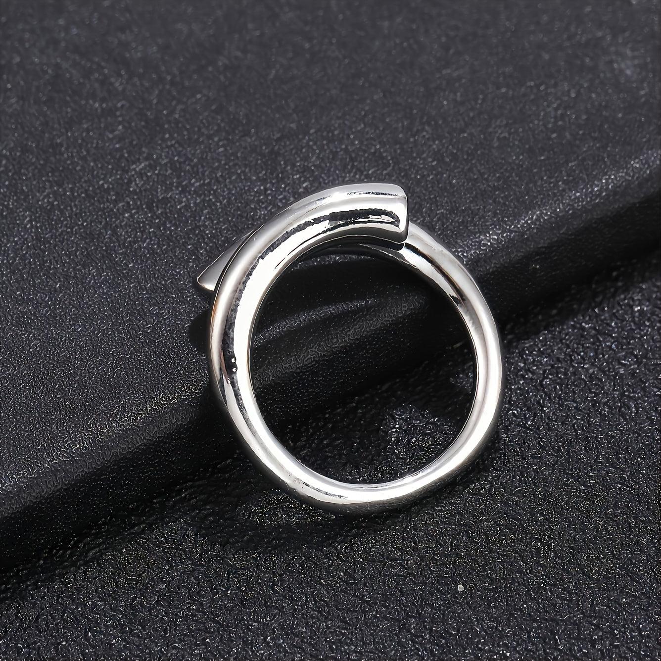 Minimalist Female Creative Geometry Ring Silver Plated Jewelry Gift