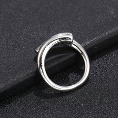 Minimalist Female Creative Geometry Ring Silver Plated Jewelry Gift