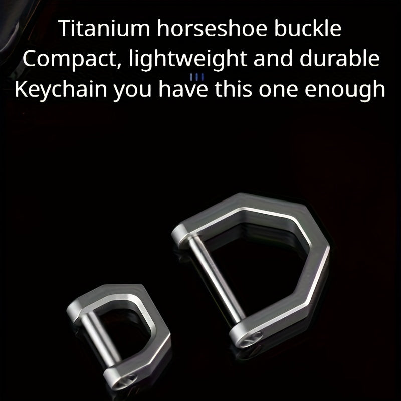 Titanium Alloy Key Ring D-Ring Keychain