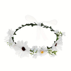 Boho Style Flower Headband for Bridal Wedding