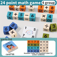 Wooden Toy Math Operations Board Game