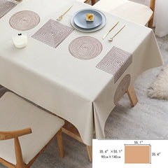 Nordic Style PVC Table Cover Waterproof Scald-proof Tablecloth