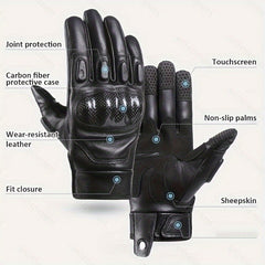 Windproof Warm Motorcycle Riding Gloves Touchscreen Full Finger Cold Resistant