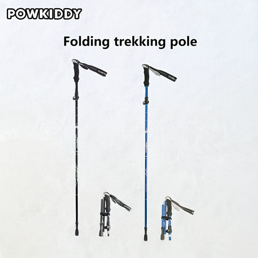 Portable 5-section Hiking Stick for Outdoor Camping