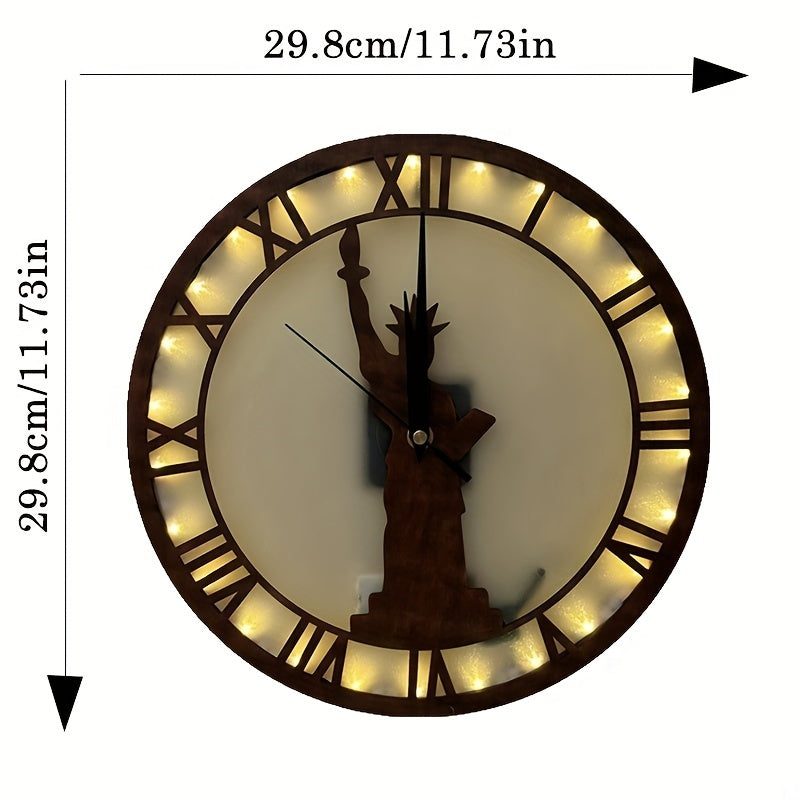 LED Lights Wooden Home Wall Hanging Decoration