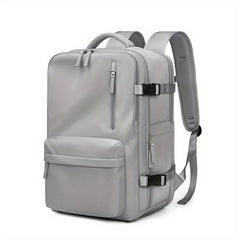Large Capacity Nylon Backpack with Shoe Compartment for Travel