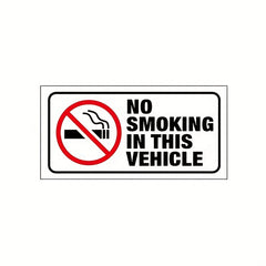 5pcs No Smoking Stickers 10x16.5 cm - Laminated UV Resistant Decal Label