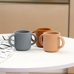 Silicone Dinosaur Embossed Drinking Cup