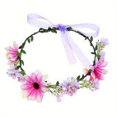 Boho Style Flower Headband for Bridal Wedding