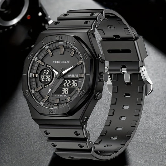 Women's Chronograph Dual Display Waterproof Sports Watch