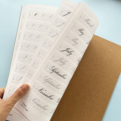 Handwriting Practice Workbook for Adults, Calligraphy Typography Skills