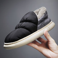 Plush Lined Thermal Furry Snow Boots - Keep Warm Slip On Snow Shoes