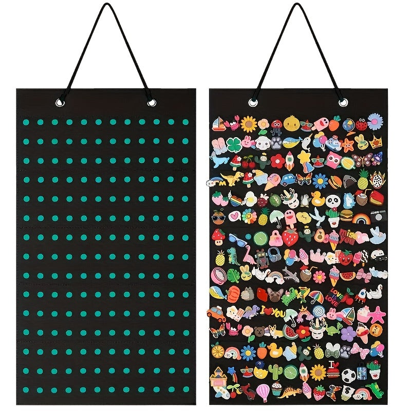 Shoe Charms Organizer Hanging Holder 180 Holes Wall Mounted Display