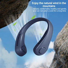Portable USB Charging Neck Fan Adjustable Neck Width 3-Speed Strong Wind
