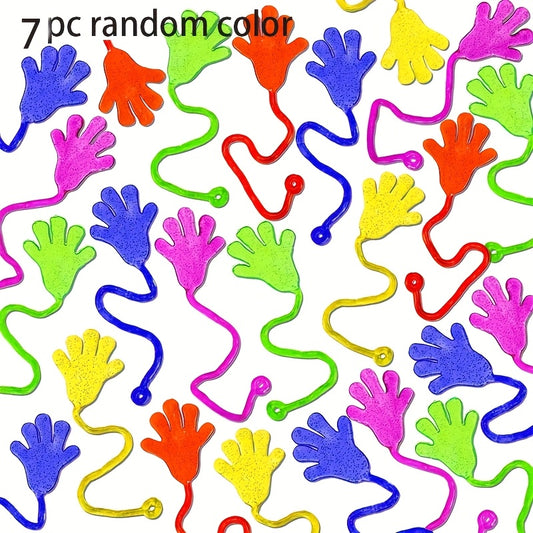 27pcs Glitter Sticky Hand Fidget Toys - Sensory Party Favors Assorted Colors