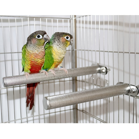 Stainless Steel Parrot Bird Perch Stand For Grinding Teeth And Mouth