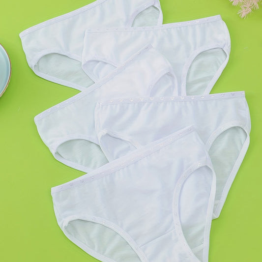 5pcs Girls Briefs Cotton Blend Underpants