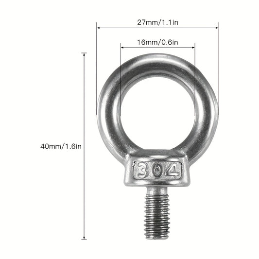 Stainless Steel Tie Down Eyelet Rail for Kayak Canoe Boat