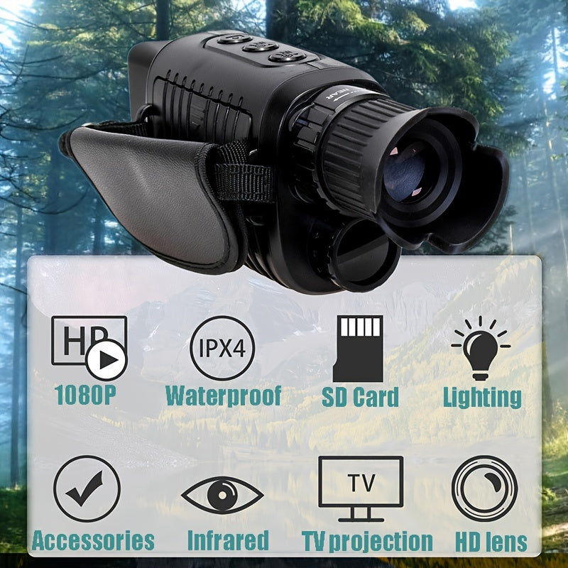 R7 Infrared Night Vision Scope Monocular Camera with 7' Display Screen