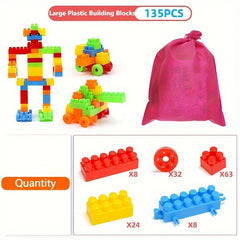 Children's DIY Plastic Building Blocks Educational Toys