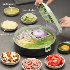 Kitchen Vegetable Shredder With Blades Fruit Slicer Handle Food Grinder
