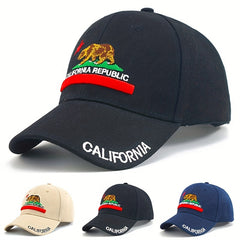 Street Canvas Baseball Cap Summer Letter Embroidery Peaked Cap