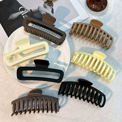 Large Shark Claw Style Solid Hair Claw Nonslip Ponytail Holder