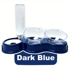 Elevated Cat Bowls 3-in-1 Automatic Water Bottle & Food Bowls