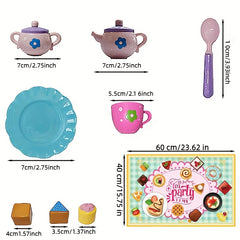 Kids Tea Set Toy with Cake and Teapot