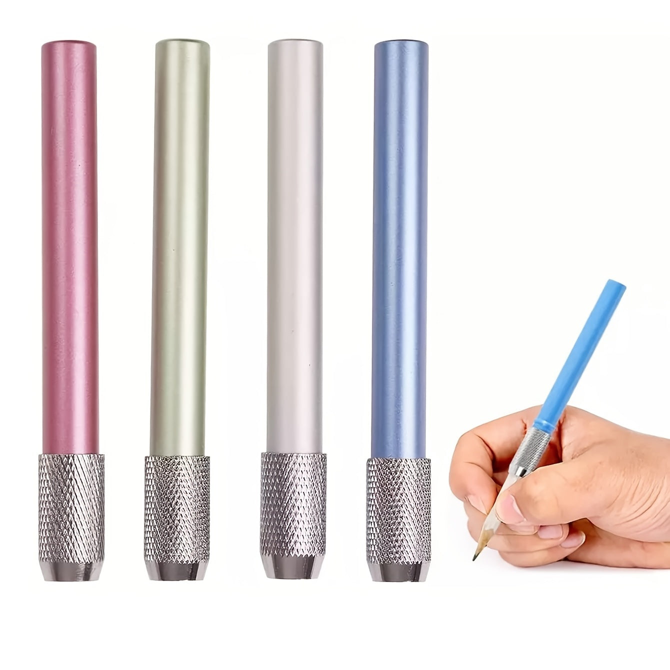Adjustable Pencil Extender Set for Art School & Office Writing