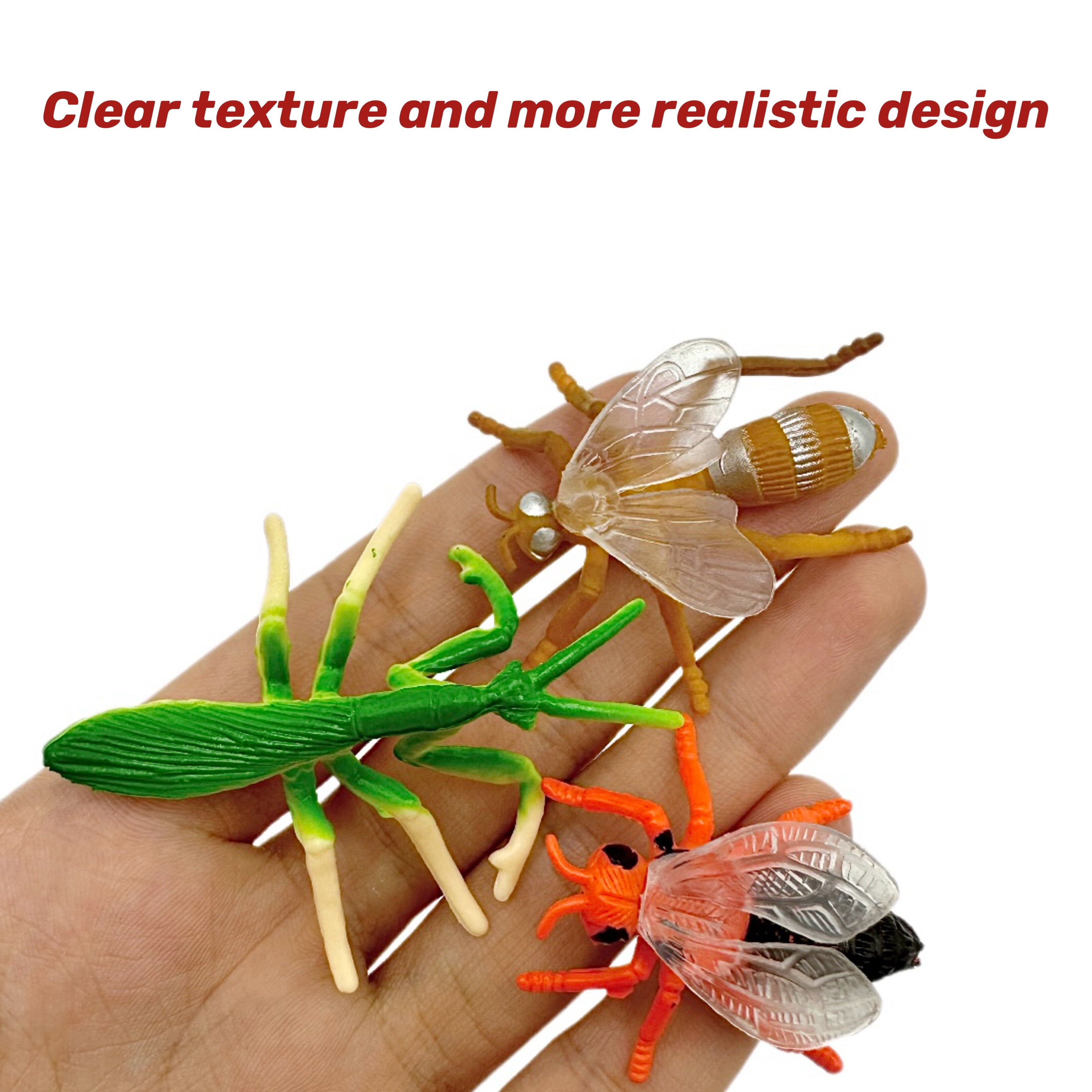 24pcs Small Insect Toys Model Mini Spider Ladybug Beetle Scorpion Butterfly